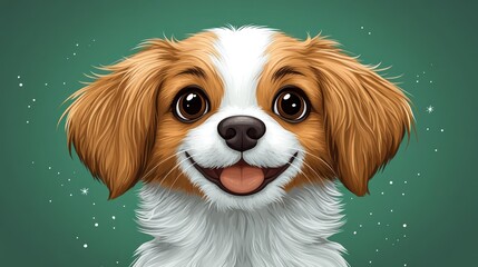 Fototapeta premium Happy puppy portrait