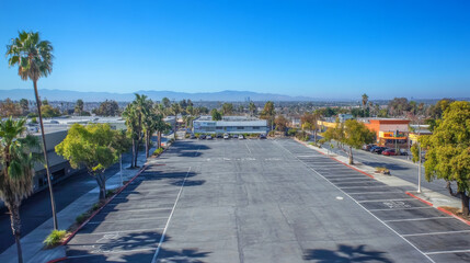 Vector landing page of free parking place