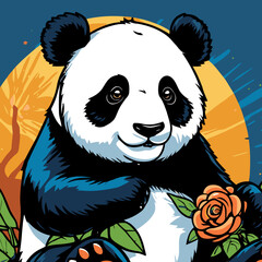 vector panda for graphic design needs