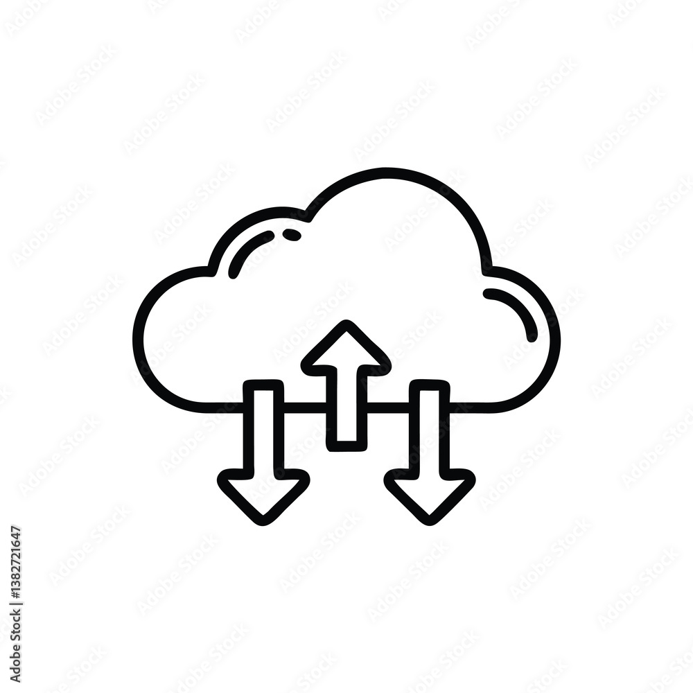 Poster cloud computing data storage system diagram