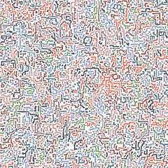 Obraz premium ILLUSTRATION ABSTRACT DECORATIVE MESSY BACKGROUND PASTEL COLOR WITH TURING TEXTURE. DISTRESS DIRTY ROUGH DESIGN VECTOR