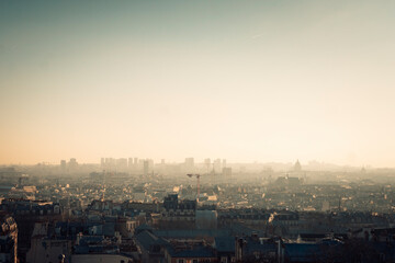 aerial view of the city