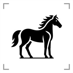Obraz premium Horse Symbol Icon Animal Pict...