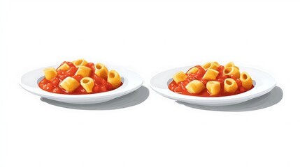 Classic Italian pasta dish with tomato sauce keys images
