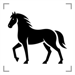 Obraz premium Horse Symbol Icon Animal Pict...