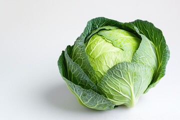 Obraz premium Fresh Head of Cabbage