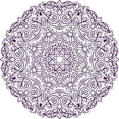 Beautiful flower art and mandala vector design