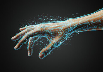 Digital Hand: Exploring the Intersection of Human Anatomy and Technological Networks