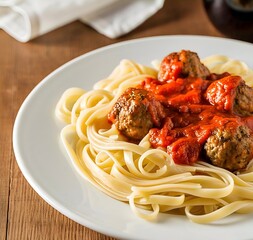 Talharim with Meatballs