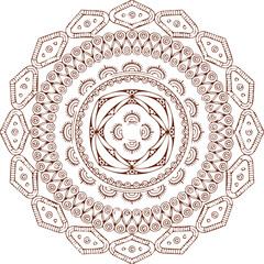 Beautiful flower art and mandala vector design