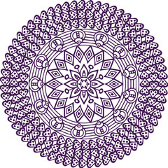 Beautiful flower art and mandala vector design