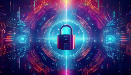 blue shield on a dark background