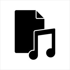 Icon a audio file, isolated against a clean background.