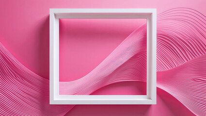 pink and white frame