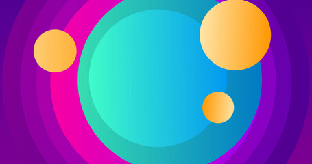 Dynamic shapes move abstract circles, and a funky, colorful bg. Animated retro style creative decoration product launch promotion bg for advertisement cosmetic healthcare. Wellness creams poster fly.