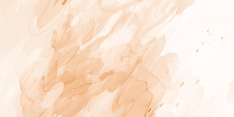 Light-Soaked Watercolor Landscape in Abstract Style, Featuring Soft Brush Movements in Subtle Oranges and Whites That Flow Like a Quiet Breeze Over Open Fields Bathed in Golden Light