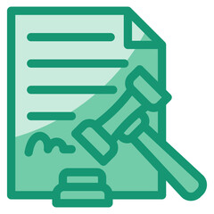 Obraz premium Legal Document Icon Element For Design