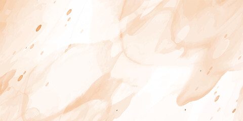 Light-Soaked Watercolor Landscape in Abstract Style, Featuring Soft Brush Movements in Subtle Oranges and Whites That Flow Like a Quiet Breeze Over Open Fields Bathed in Golden Light