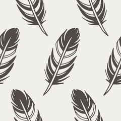 seamless pattern with feathers