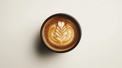 "Cappuccino coffee with latte art" pictures