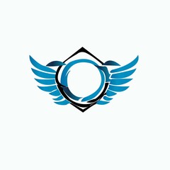 Batch, Logo ,Wings, Illustration, Vector