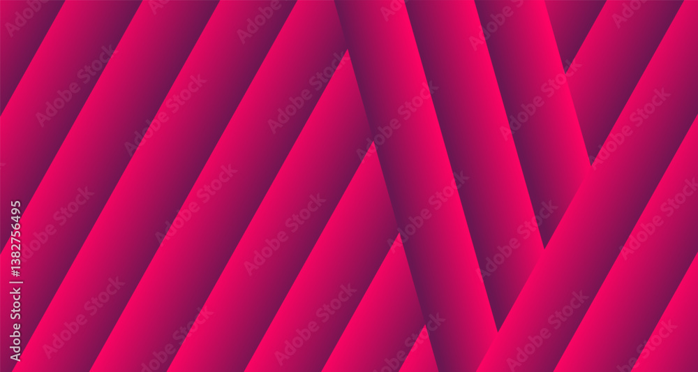 Poster geometric pink stripes pattern. an eye-catching abstract background. the strong lines create a sense