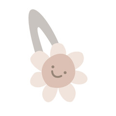 Nice Hairpin Decoration Woman Vector Girl Cute Flora