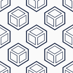 seamless pattern with cubes