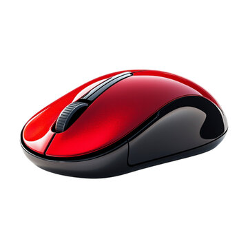 recommend clip art: Transparent or PNG Image of Red and Black Wireless Computer Mouse
