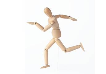 Articulated mannequin and Wooden model captures lifelike motion, perfect for artists and dynamic sketches. A Wooden dummy takes its first steps, moving like a Poseable figure. This