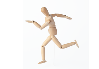 Articulated mannequin and Wooden model captures lifelike motion, perfect for artists and dynamic sketches. A Wooden dummy takes its first steps, moving like a Poseable figure. This