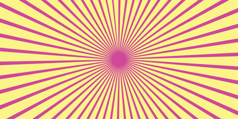 Sun rays summer background design.