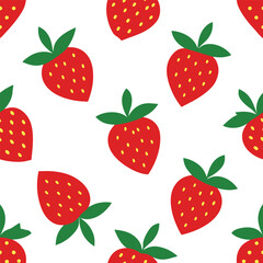 seamless pattern with strawberries