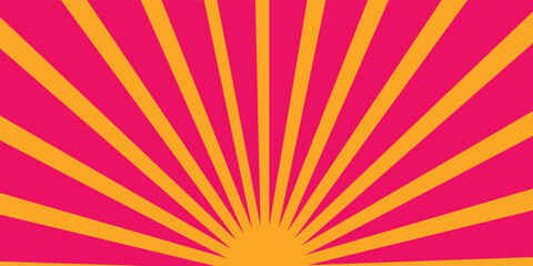 Red color burst background or sun rays background