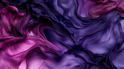 Abstract swirls of deep purple and pink hues