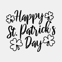 Icon happy st patricks day. St. Patrick's Day celebration elements. Icons in line style. Good for prints, posters, logo, party decoration, greeting card, etc.