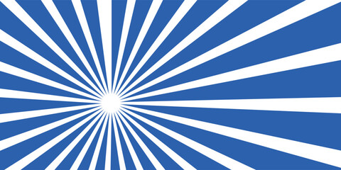 Blue abstract sun rays background.