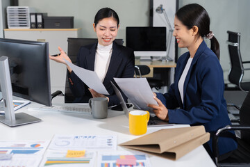 Business team working and update tasks with milestones progress planning and professional investor working new start up project in the office.