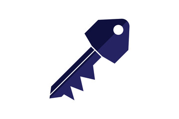 key icon on white background. flat style key icon.