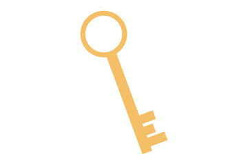 key icon on white background. flat style key icon.