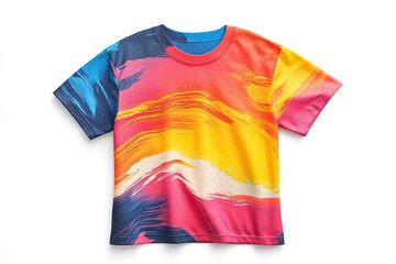 Colorful Abstract Print Tee