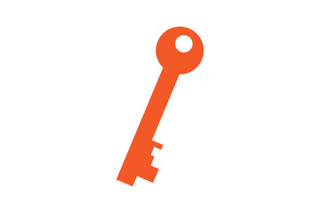 key icon on white background. flat style key icon.