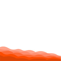 Obraz premium abstrack orange wave line