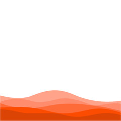 abstrack orange wave line