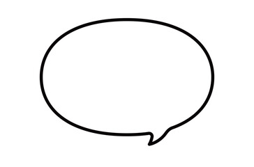 今っぽいシンプルなふきだしのイラスト素材　吹き出し　フレーム　枠　フキダシ　セリフ　話す　コメント