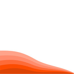 abstrack orange wave line