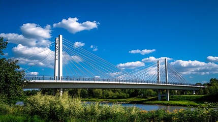 Beautiful bridge soft clouds pictures