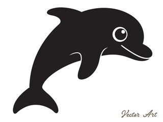 set of dolphin silhouettes, dolphin vector illustration,icon,logo clipart