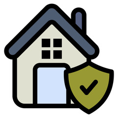 Property Insurance Icon Element For Design