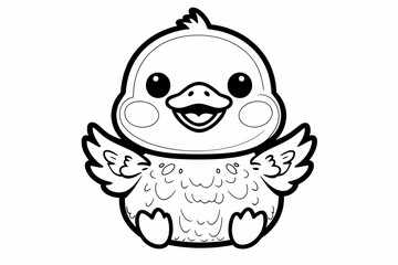 Fototapeta premium Coloring page for kids. Vector illustration